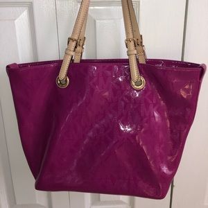 Fuchsia Michael Kors Tote Bag